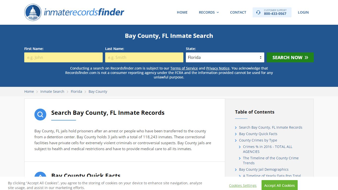 Bay County, FL Inmate Lookup & Jail Records Online